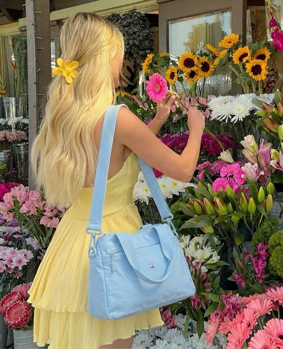 PRATO Umhängetasche Damen Mittelgroß mit 5 Fächern, mit Verstellbar Abnehmbar Breiter Gurt