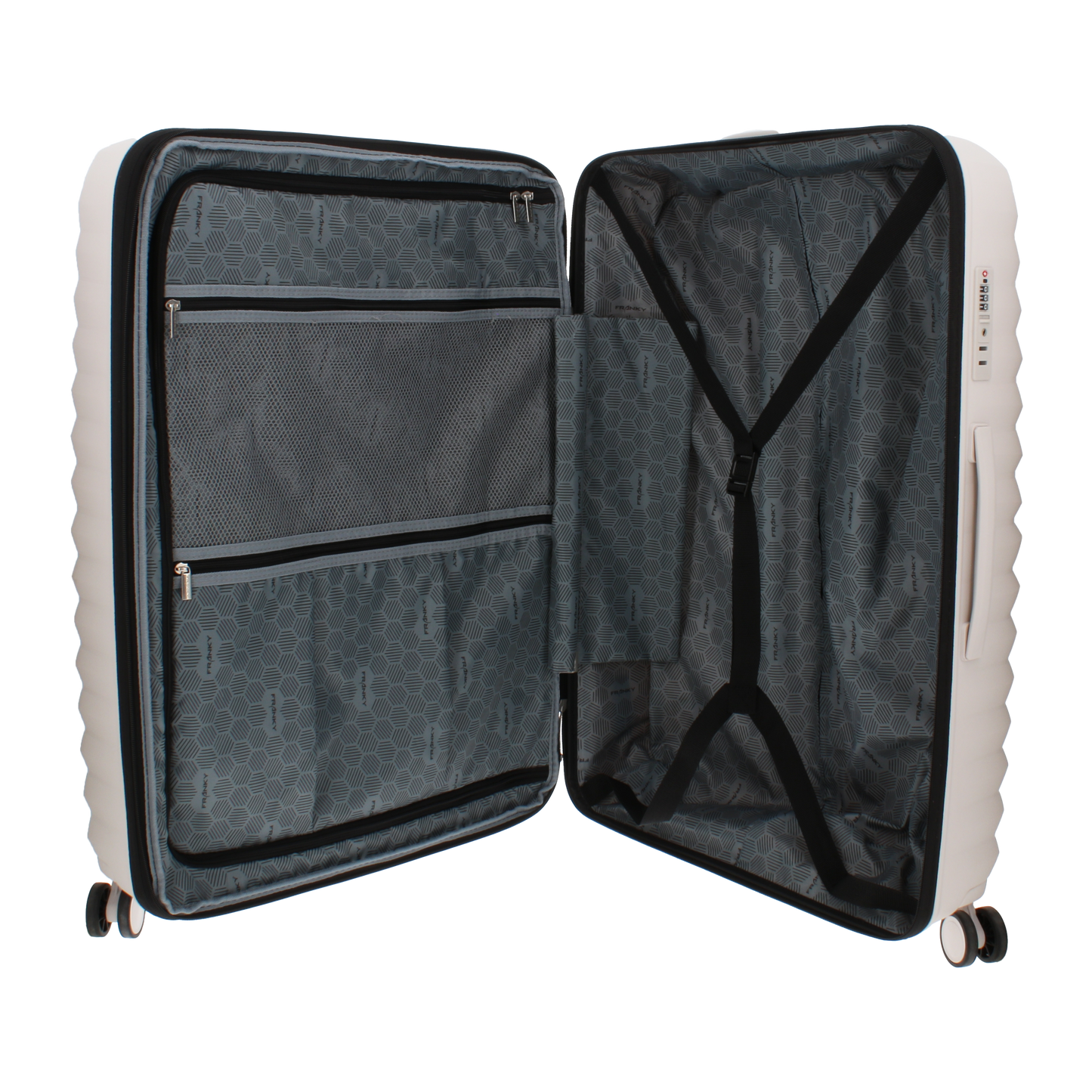 FRANKY Hartschalenkoffer Trolley | 360° Rollen | Polypropylen-Material | TSA-Schloss | Größen: S / M / L | in vielen Farben -PP18