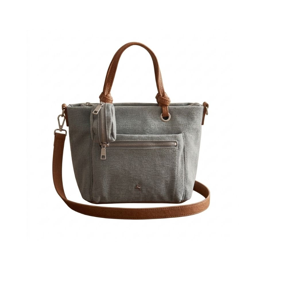 PRATO Umhängetasche Damen Mittelgroß mit 4 Fächern, mit Verstellbar Abnehmbar Breiter Gurt