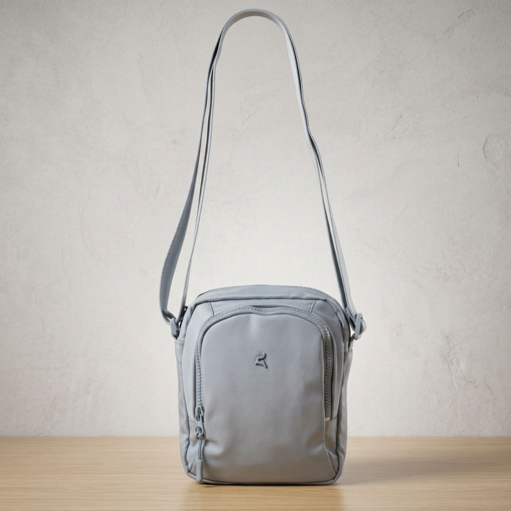 PRATO Unisex Umhängetasche/Crossbody mit 3 Fächern mit verstellbar Gurt