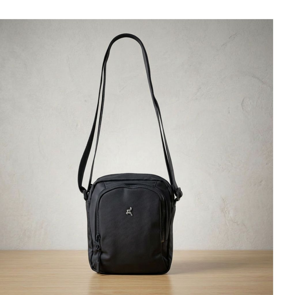 PRATO Unisex Umhängetasche/Crossbody mit 3 Fächern mit verstellbar Gurt