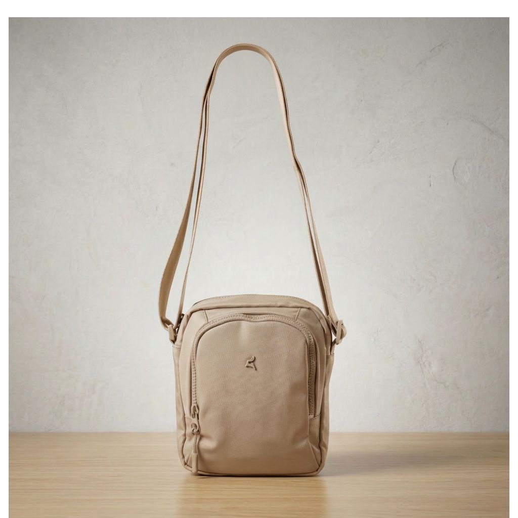 PRATO Unisex Umhängetasche/Crossbody mit 3 Fächern mit verstellbar Gurt