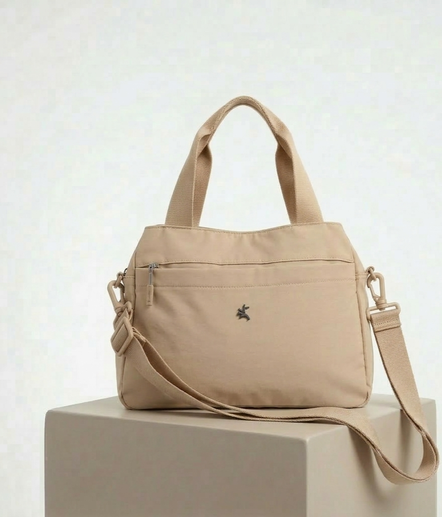 PRATO Umhängetasche Damen Mittelgroß mit 5 Fächern, mit Verstellbar Abnehmbar Breiter Gurt