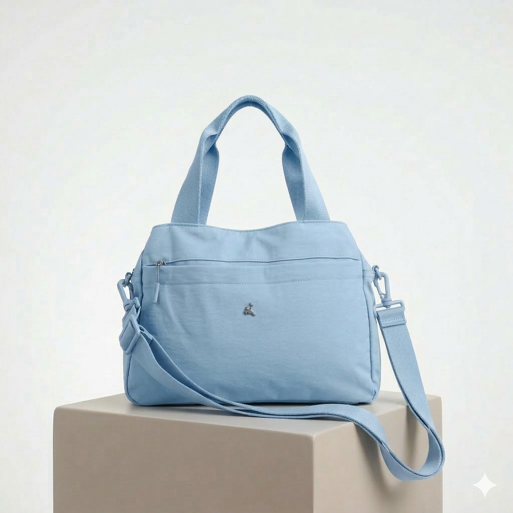 PRATO Umhängetasche Damen Mittelgroß mit 5 Fächern, mit Verstellbar Abnehmbar Breiter Gurt