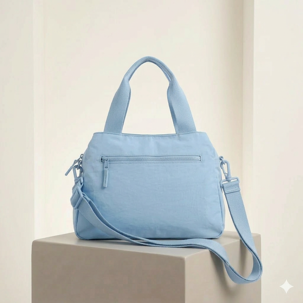 PRATO Umhängetasche Damen Mittelgroß mit 5 Fächern, mit Verstellbar Abnehmbar Breiter Gurt