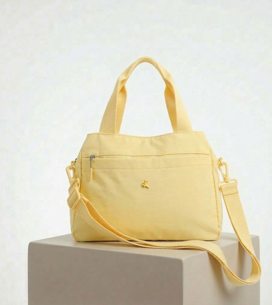 PRATO Umhängetasche Damen Mittelgroß mit 5 Fächern, mit Verstellbar Abnehmbar Breiter Gurt