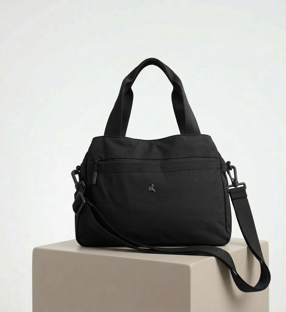 PRATO Umhängetasche Damen Mittelgroß mit 5 Fächern, mit Verstellbar Abnehmbar Breiter Gurt