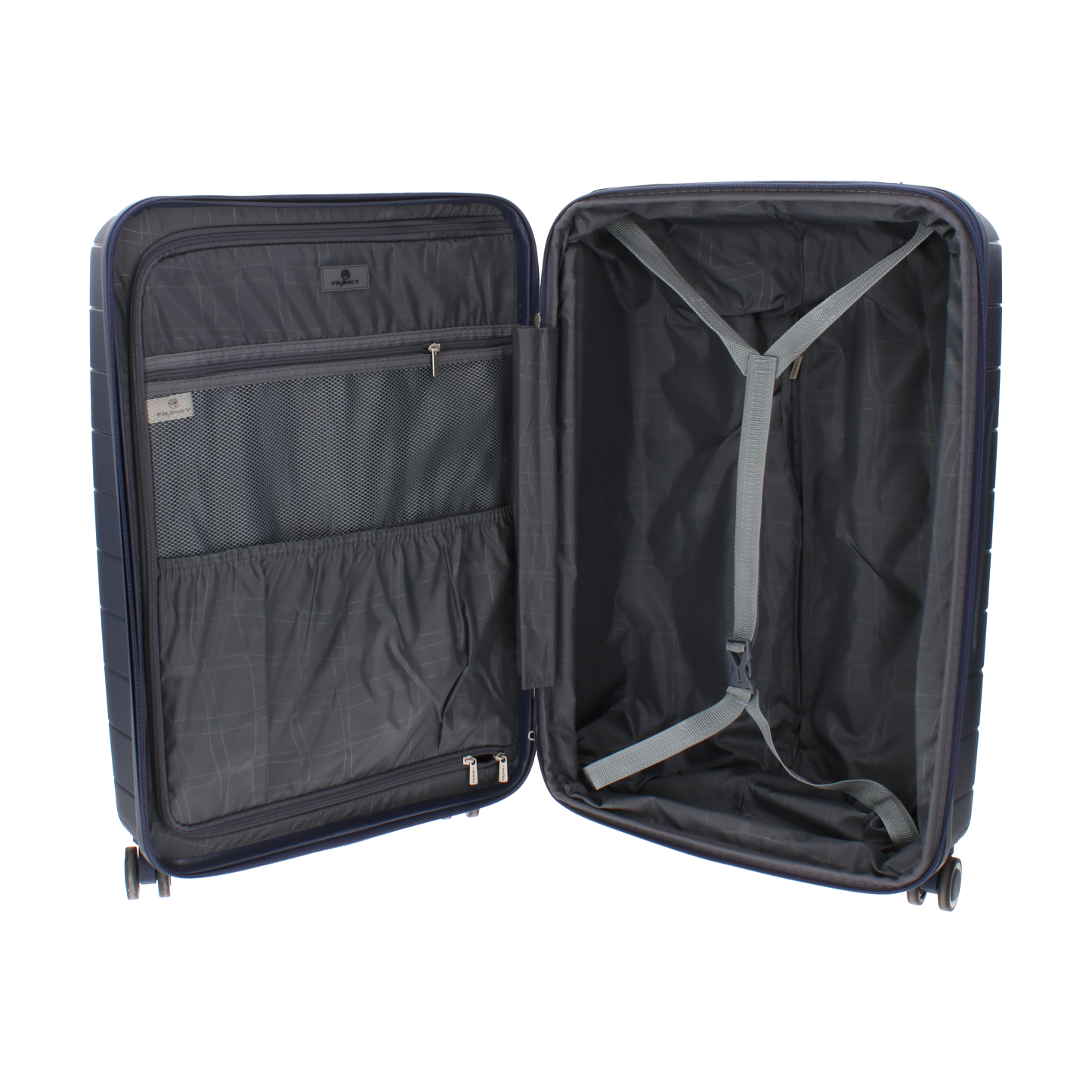 FRANKY Koffer Trolley | 4x 360° Rollen | Leicht | TSA-Schloss | Größen: S / M / L | modern -PP16
