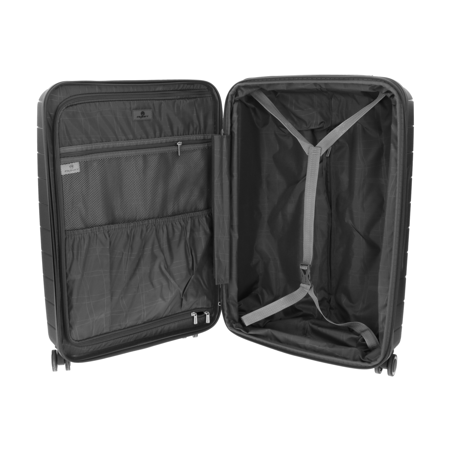 FRANKY Koffer Trolley | 4x 360° Rollen | Leicht | TSA-Schloss | Größen: S / M / L | modern -PP16