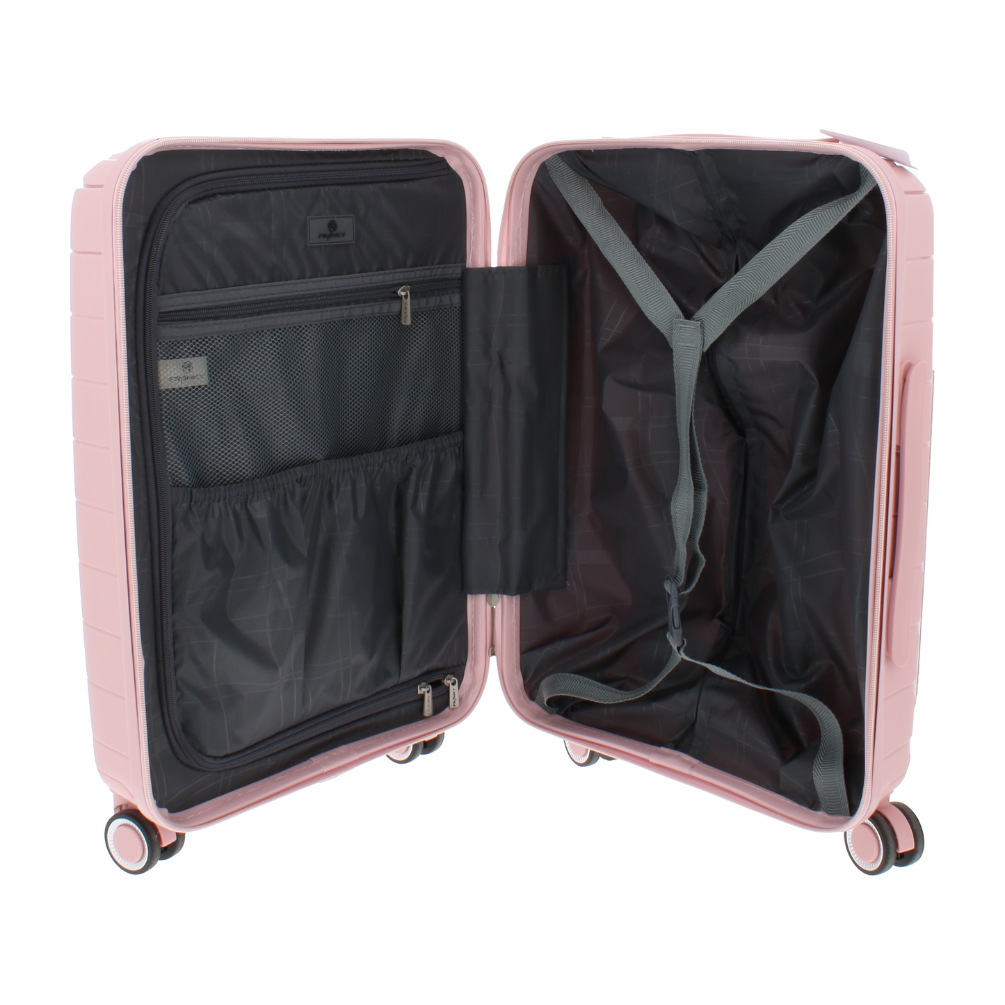 FRANKY Koffer Trolley | 4x 360° Rollen | Leicht | TSA-Schloss | Größen: S / M / L | modern -PP16