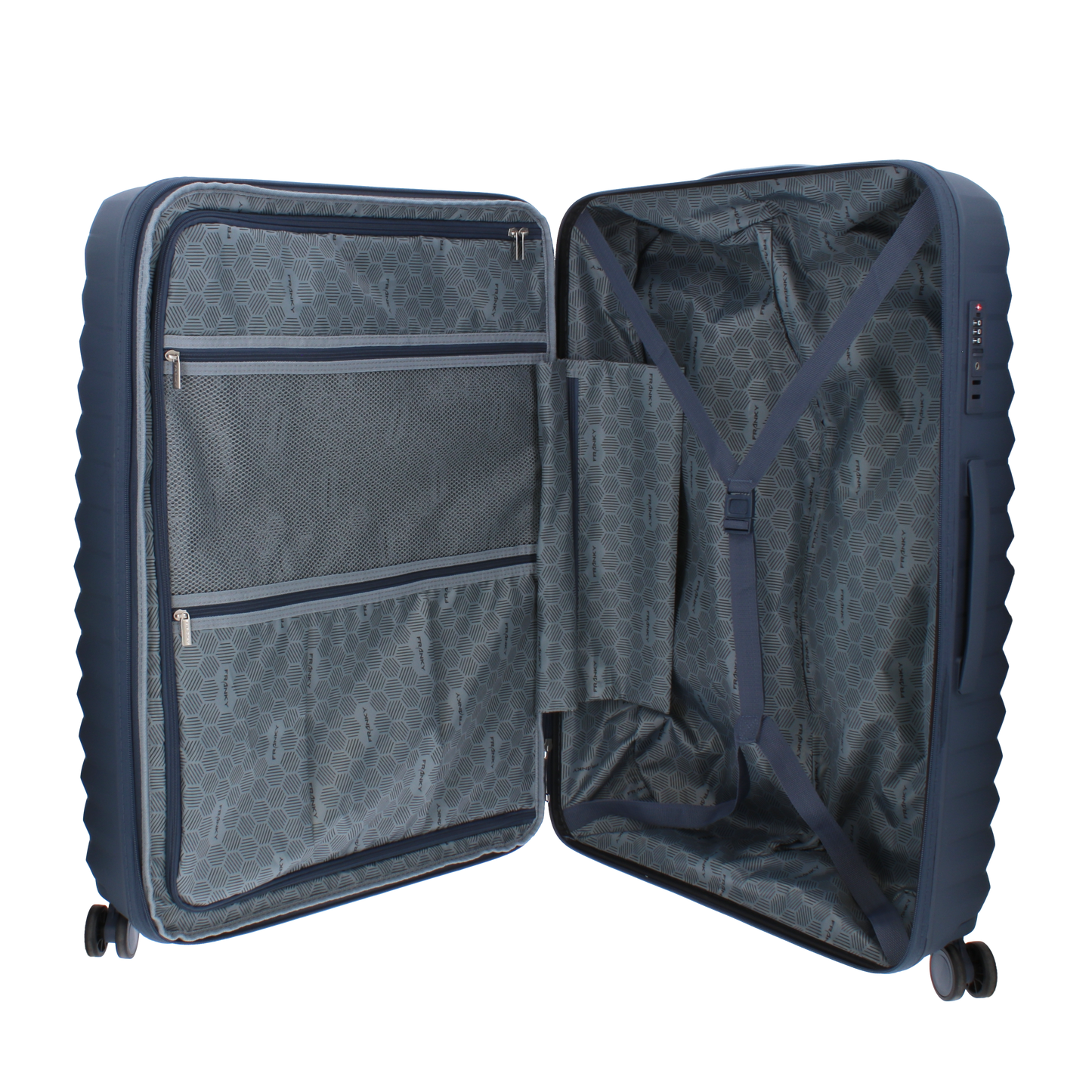 FRANKY Hartschalenkoffer Trolley | 360° Rollen  | Polypropylen-Material | TSA-Schloss | Größen: S / M / L | in vielen Farben -PP18