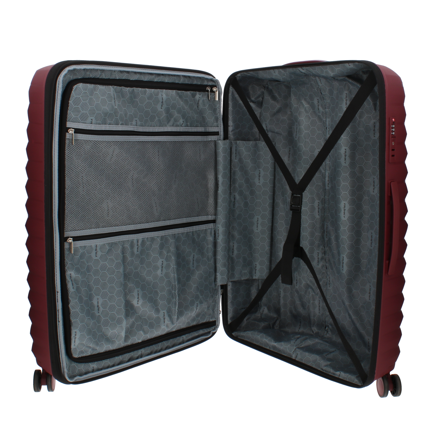 FRANKY Hartschalenkoffer Trolley | 360° Rollen  | Polypropylen-Material | TSA-Schloss | Größen: S / M / L | in vielen Farben -PP18
