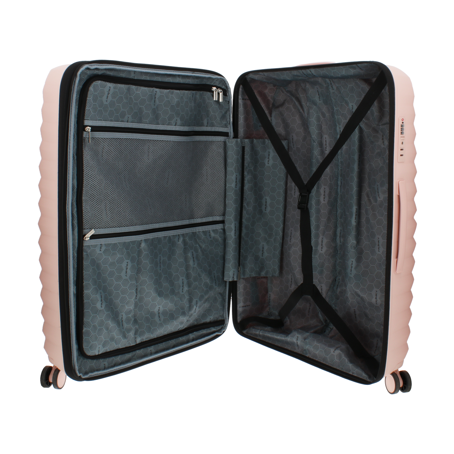 FRANKY Hartschalenkoffer Trolley | 360° Rollen  | Polypropylen-Material | TSA-Schloss | Größen: S / M / L | in vielen Farben -PP18