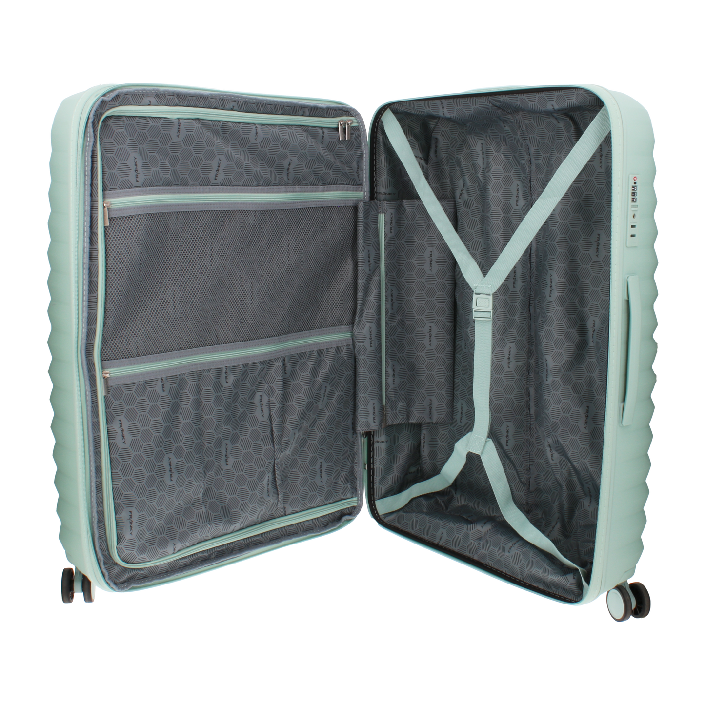 FRANKY Hartschalenkoffer Trolley | 360° Rollen  | Polypropylen-Material | TSA-Schloss | Größen: S / M / L | in vielen Farben -PP18