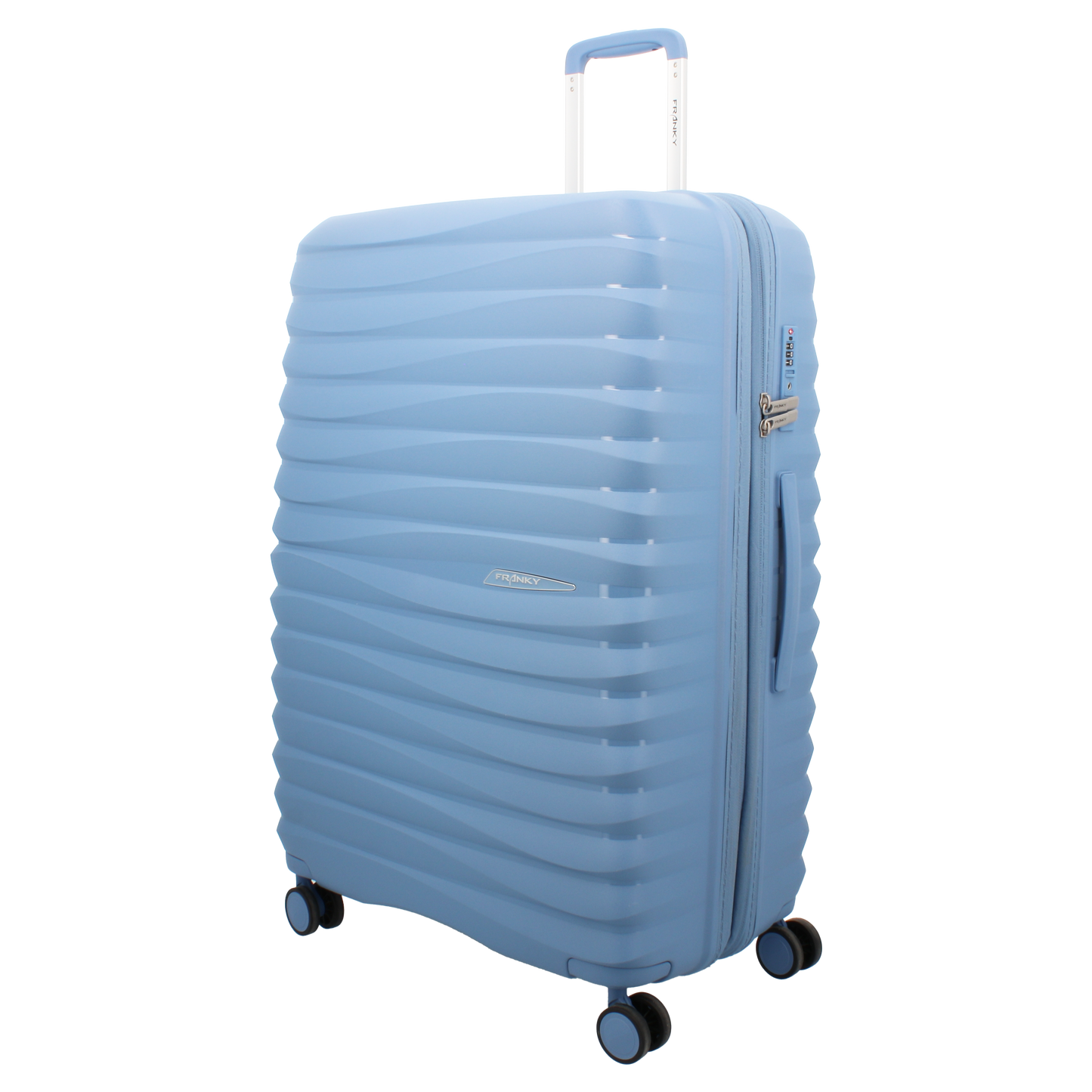 FRANKY Hartschalenkoffer Trolley | 360° Rollen  | Polypropylen-Material | TSA-Schloss | Größen: S / M / L | in vielen Farben -PP18