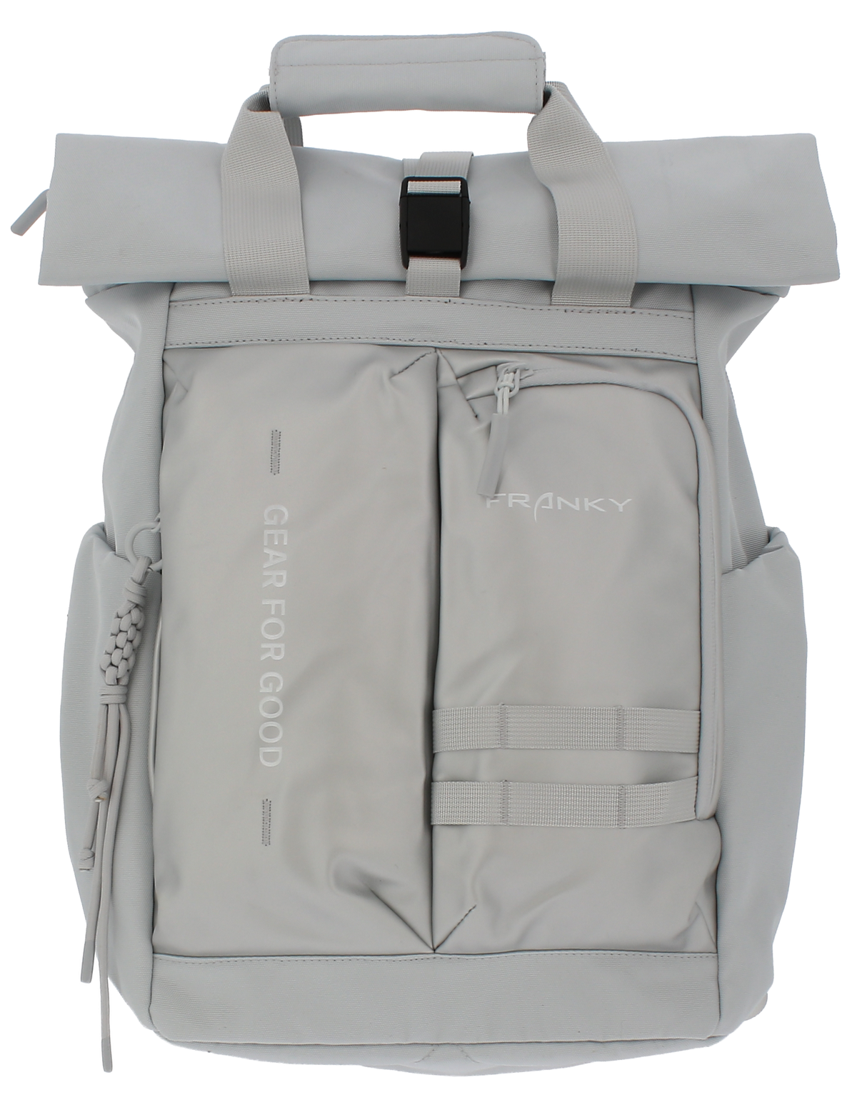 FRANKY Rolltop-Rucksack Schwarz – Funktionales Design für Alltag und Freizeit