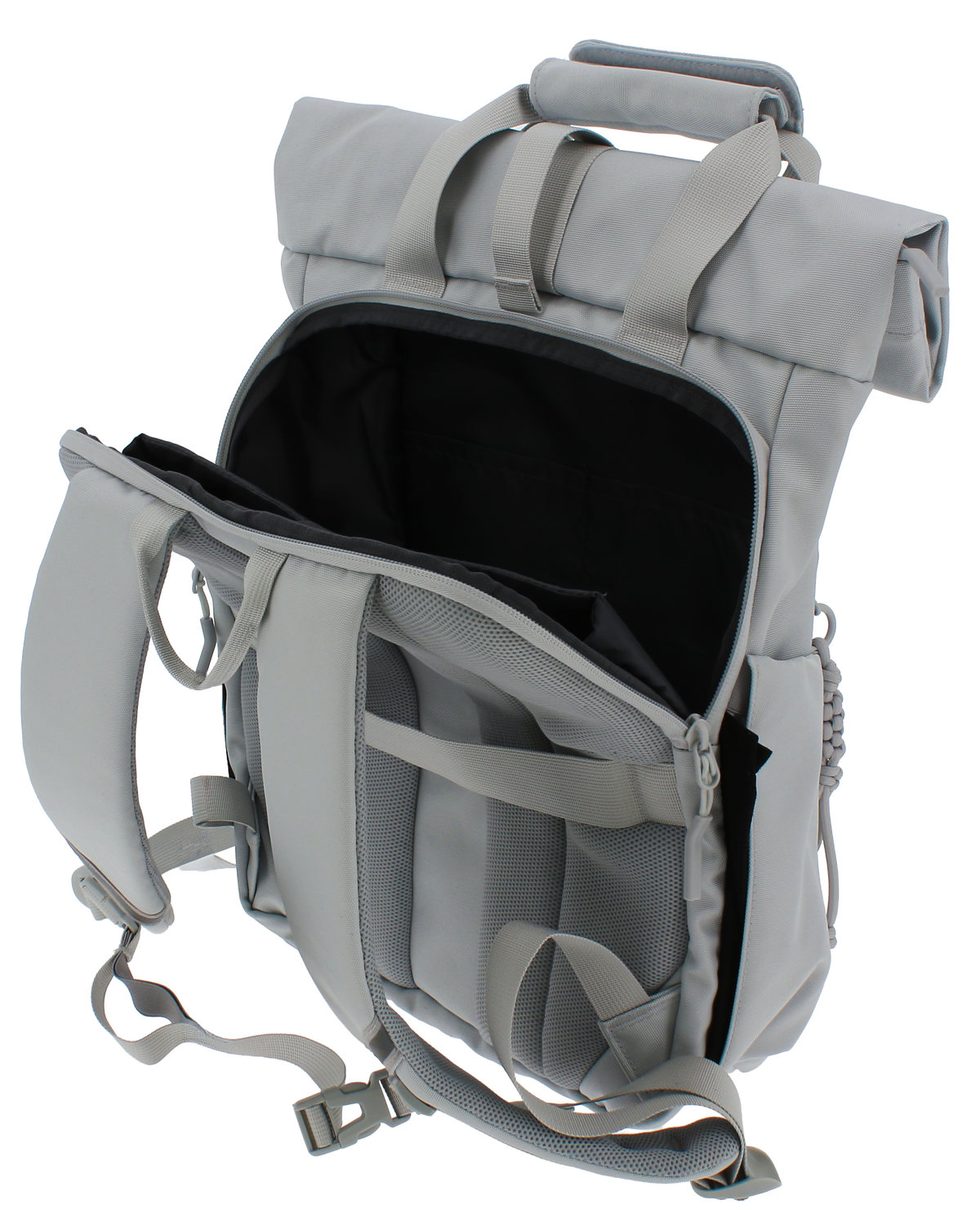 FRANKY Rolltop-Rucksack Schwarz – Funktionales Design für Alltag und Freizeit