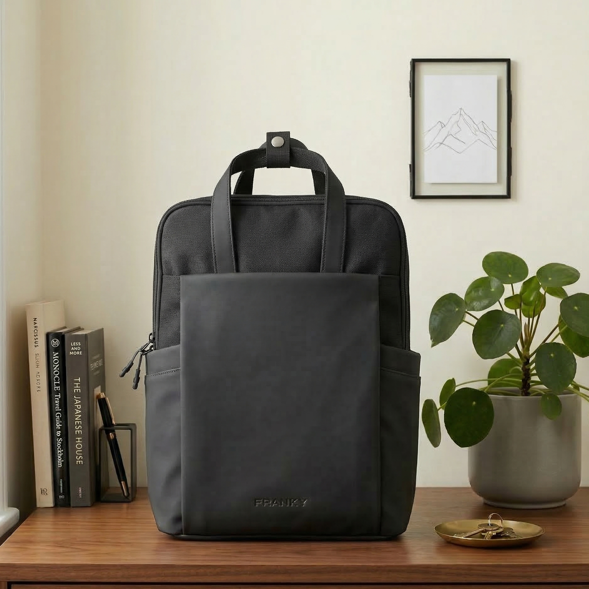 Moderner Rucksack FRANKY Rucksack – Moderner Laptop Rucksack für Alltag, Arbeit & Reisen ...