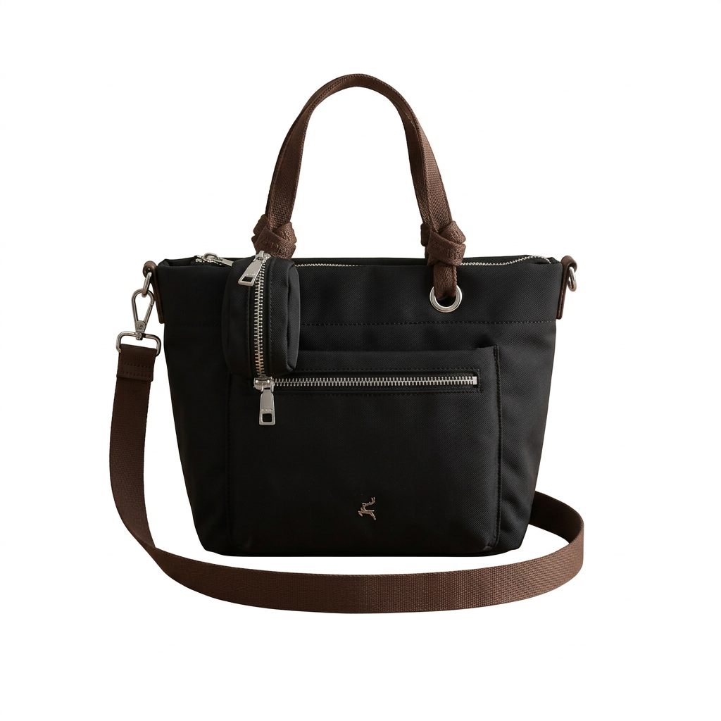 PRATO Umhängetasche Damen Mittelgroß mit 4 Fächern, mit Verstellbar Abnehmbar Breiter Gurt