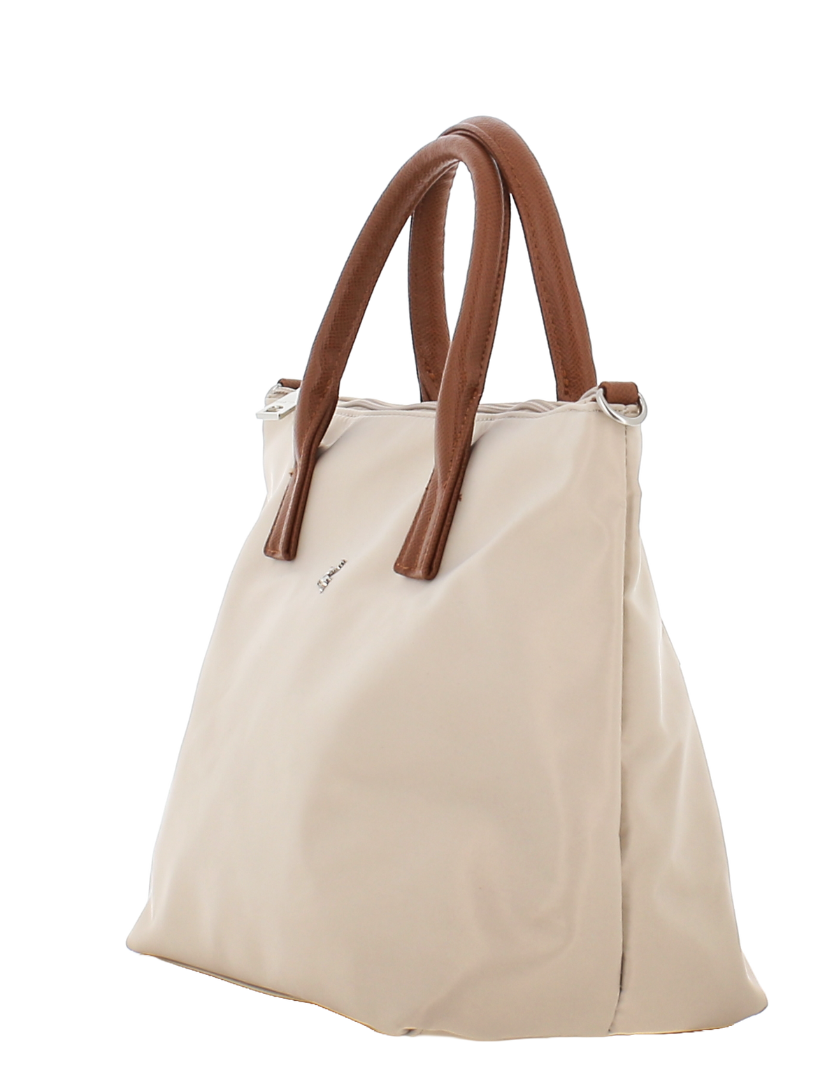 PRATO Long Keeper  Crossbody Tasche für Damen Umhängetasche Kompakte Leicht Frauen Handtasche Handy Nylon Schultertasche Mit Leder Top-Griff Abnehmbarer Gurt