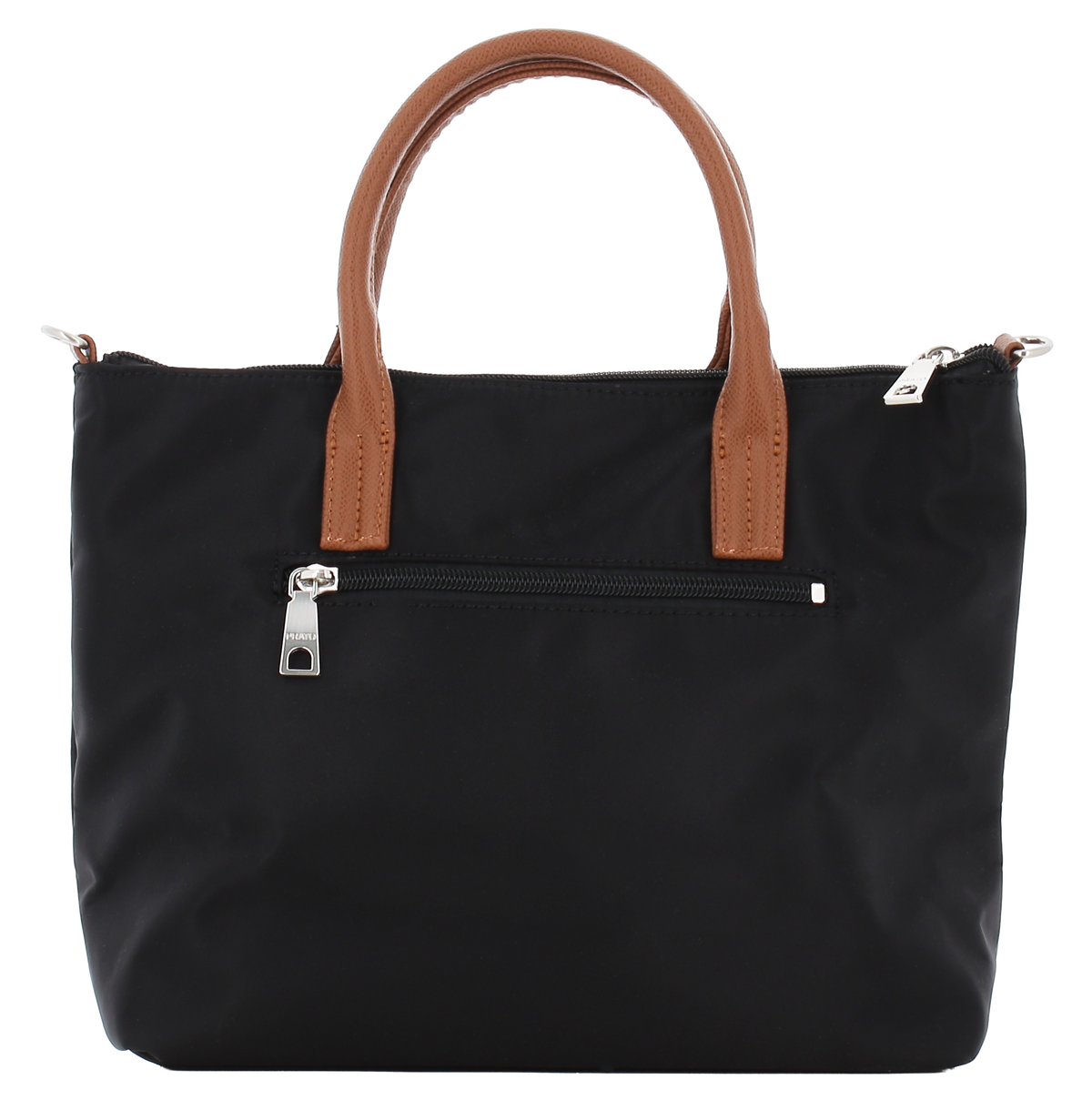PRATO Long Keeper  Crossbody Tasche für Damen Umhängetasche Kompakte Leicht Frauen Handtasche Handy Nylon Schultertasche Mit Leder Top-Griff Abnehmbarer Gurt