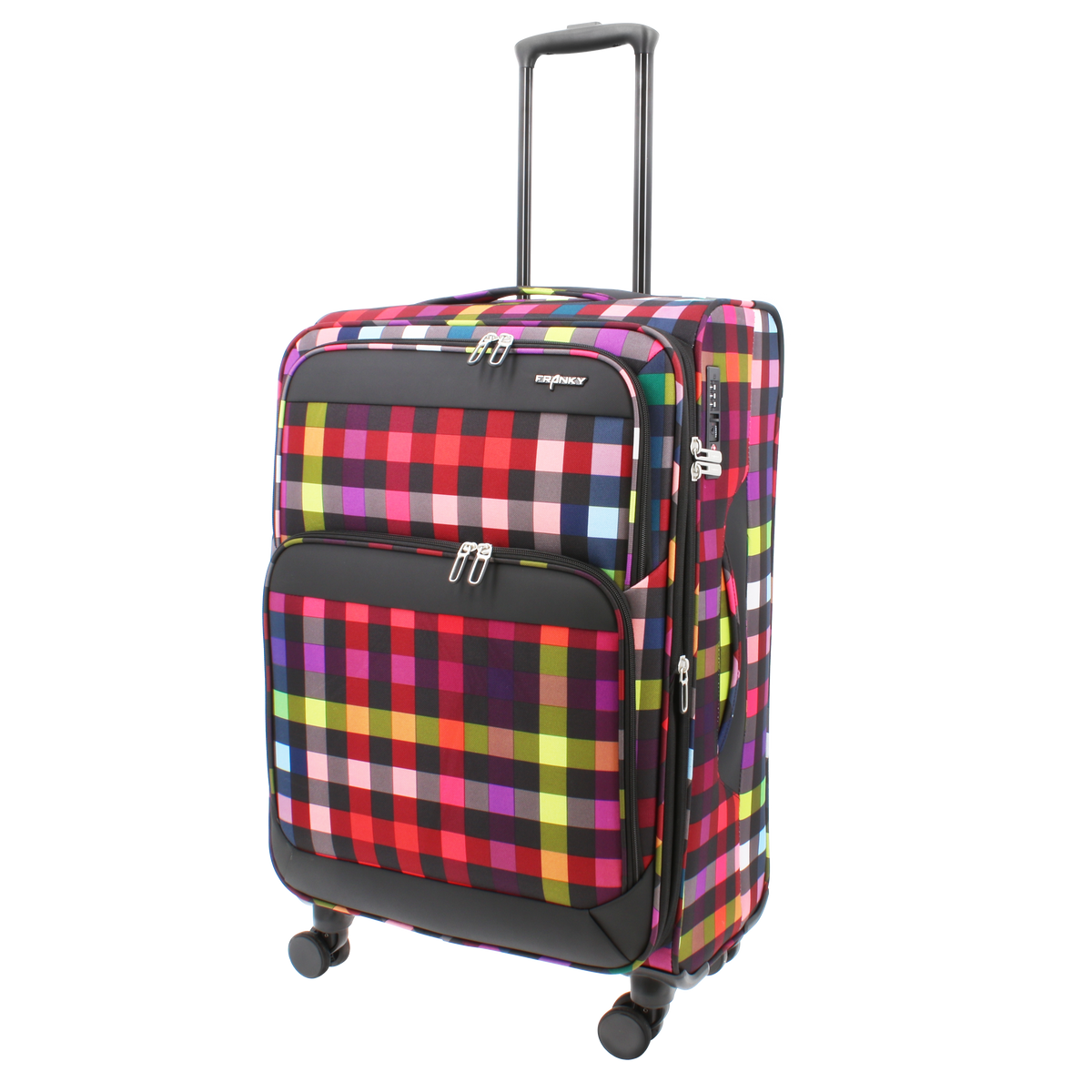 FRANKY Softcasekoffer Trolley | 360° Rollen   | TSA-Schloss | Größen: S / M / L | in vielen Farben -T27-F