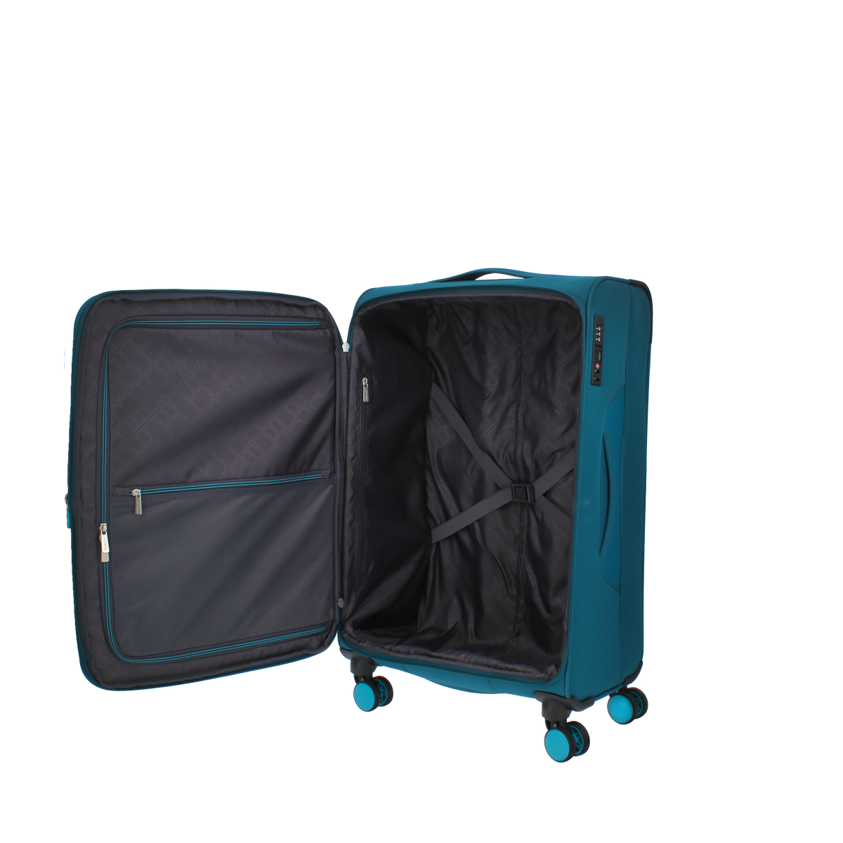 FRANKY Softcasekoffer Trolley | 360° Rollen   | TSA-Schloss | Größen: S / M / L | in vielen Farben -T27-F