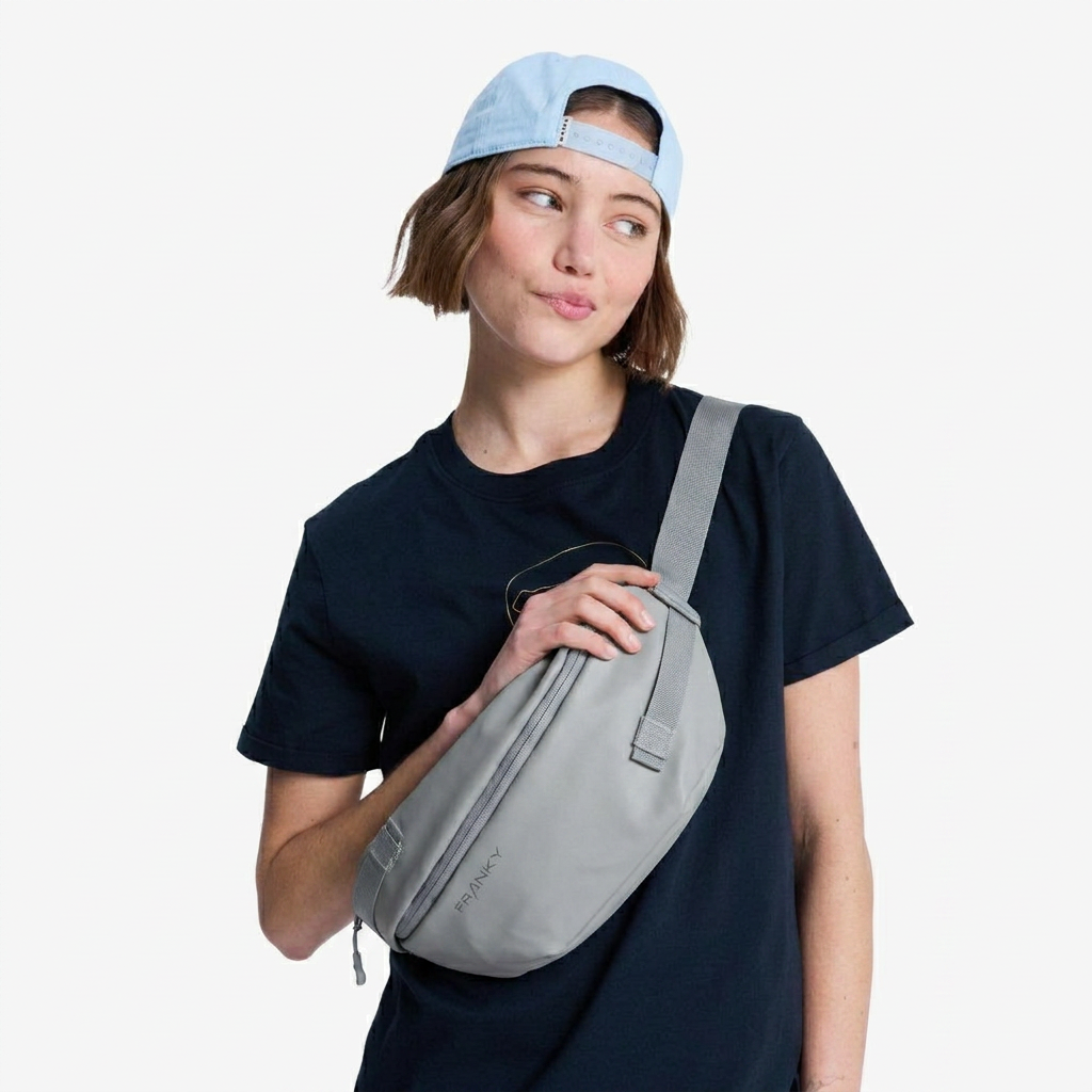 FRANKY Crossbodybag Unisex Mittelgroß , mit Verstellbar Breiter Gurt