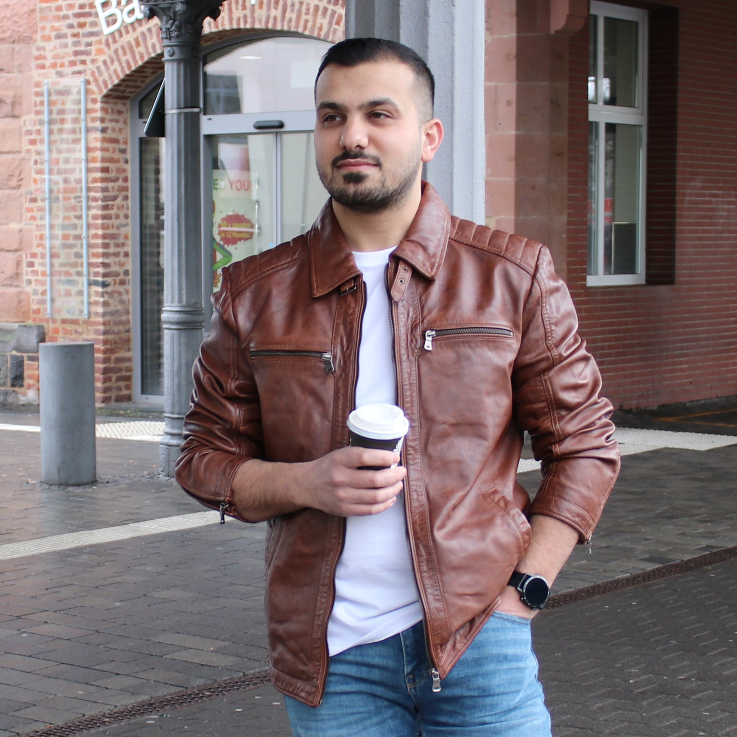 Meindl Coole Kunstlederjacke Herrenausstatter Lederjacken Rehleder